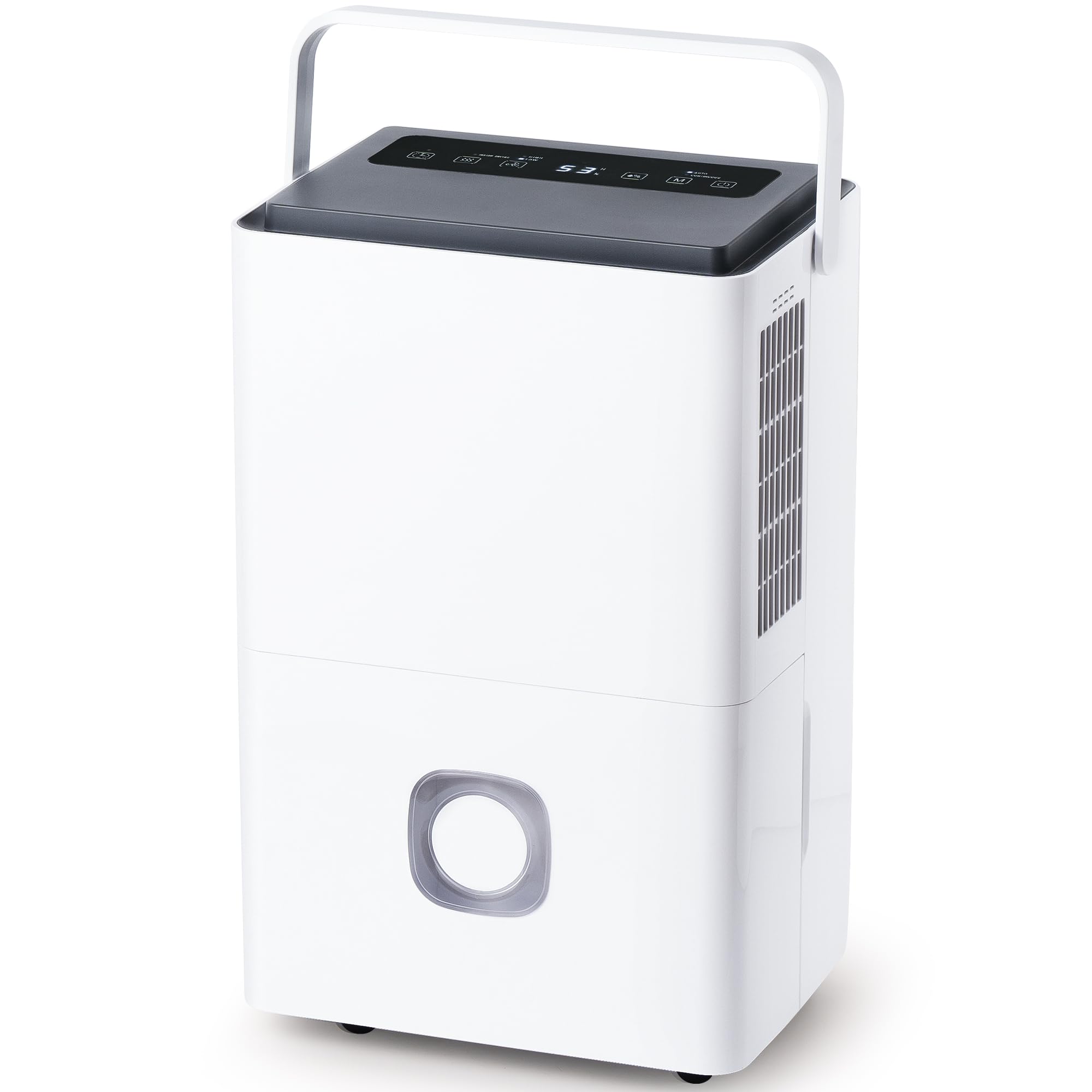 Megonia 65L/Day Electric Dehumidifier for Home: Energy Efficient with 24H Timer, Drain Hose Portable Dehumidifier with 4.5L Tank, Quiet for Bedroom, Bathroom, Basement, Clothes Drying, Garage