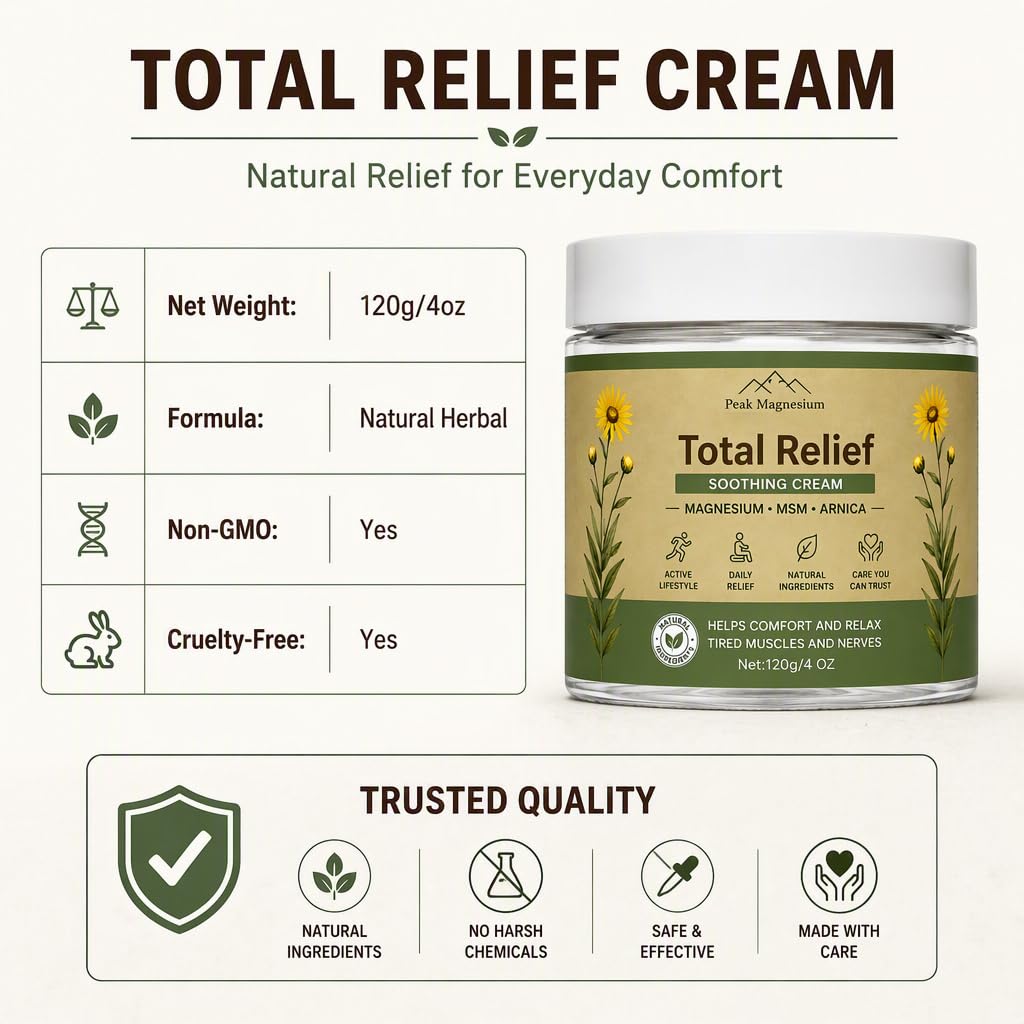 Total Relief Peak Health Magnesium Cream — Amazon image 6