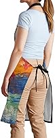 Vista 6 de Giwawa Delantal unisex para adultos, impermeable, resistente a las manchas, delantal de cocina con 2 bolsillos para BBQ, parrilla y pintura