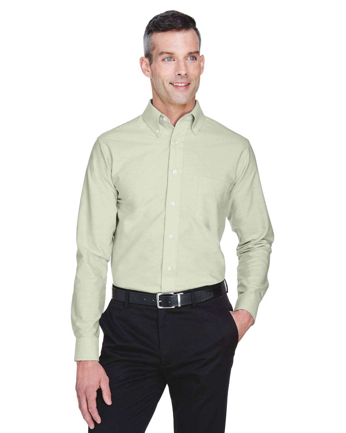 UltraClub Men's Tall Wrinkle-Free Long Sleeve Oxford Shirt