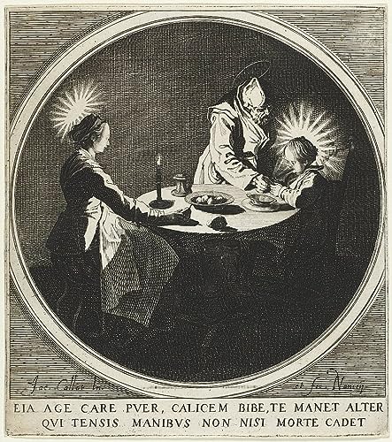 Tableau Jacques Callot Le Bénédicité pour habiller un grand mur vide 60x90