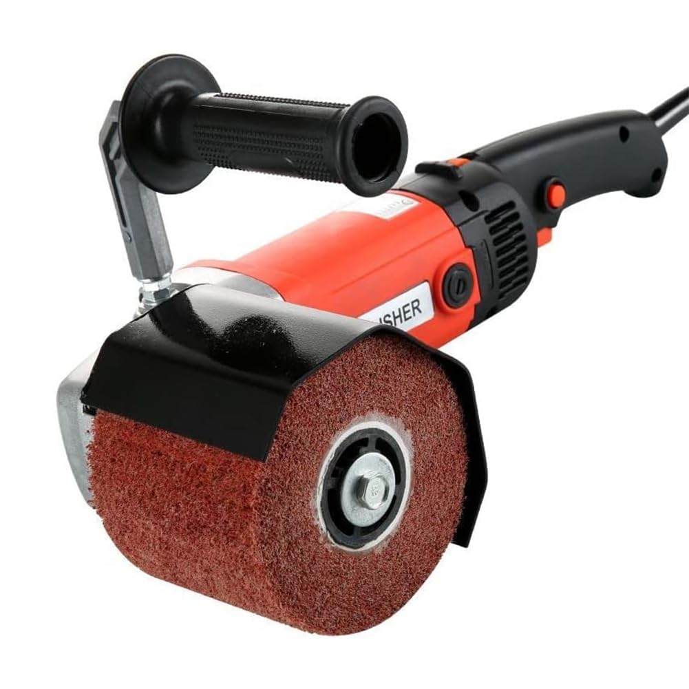 HCLSHOP 1400W Electric Burnishing Polishing Machine Handheld Electric Wire Drawing Machine Polisher Sander for Metal Stainless Steel Wood Polishing