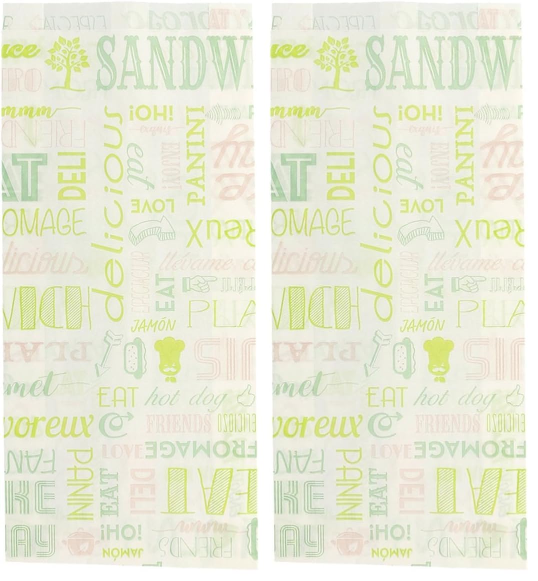 Sacs papier sandwichs anti-gras pour repas propres nomades