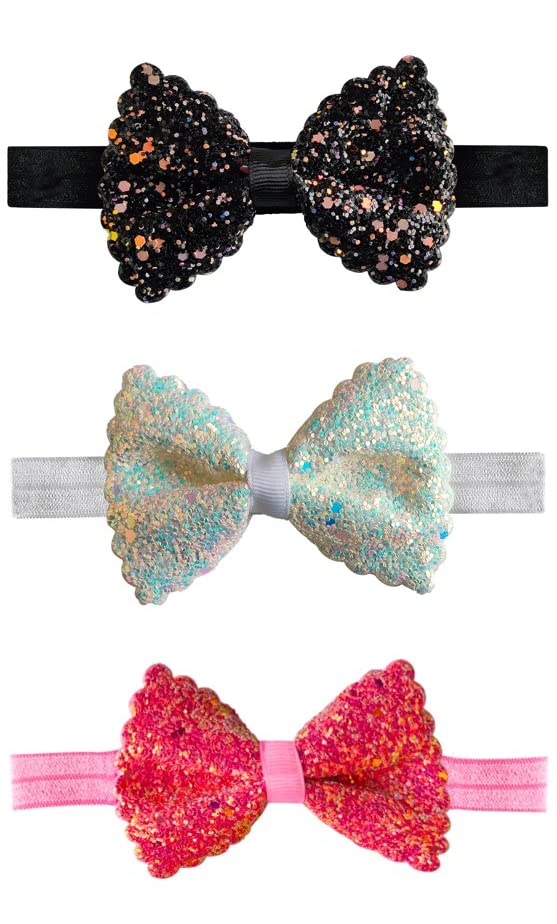 3 Pcs Fancy Stylish Glitter Bow...
