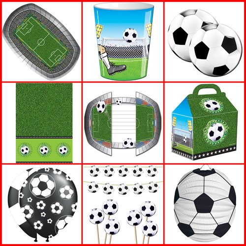 8x Fussball-Pickser Mit Stadion-Sticker – Für Kindergeburtstag, Party-Deko & Snacks