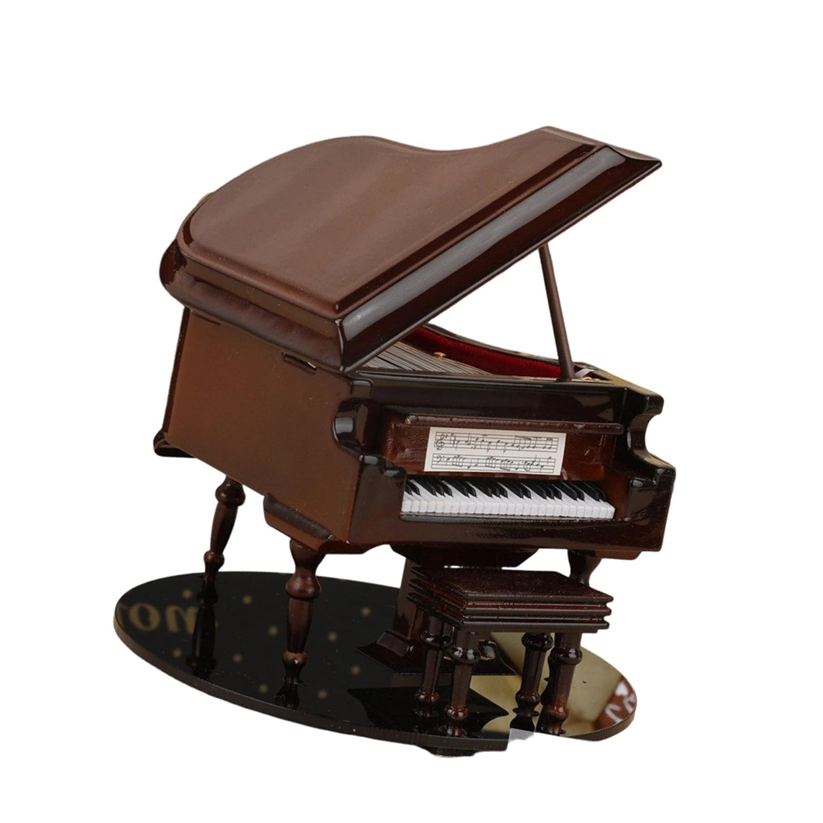 ZXFJYUIP Musical Instrument Figurines Piano Models Folk Guitars Saxophones French Horns Drum Set(5)