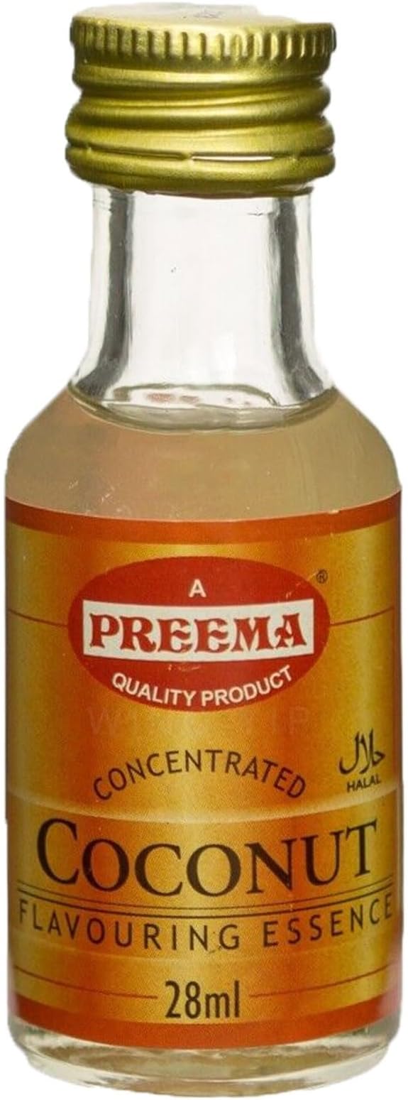 Flavouring Essence 28ml Bottle Halal Different Flavours Essance For Baking Cooking Drinks HerbsnSpiceit (28ml, Coconut)