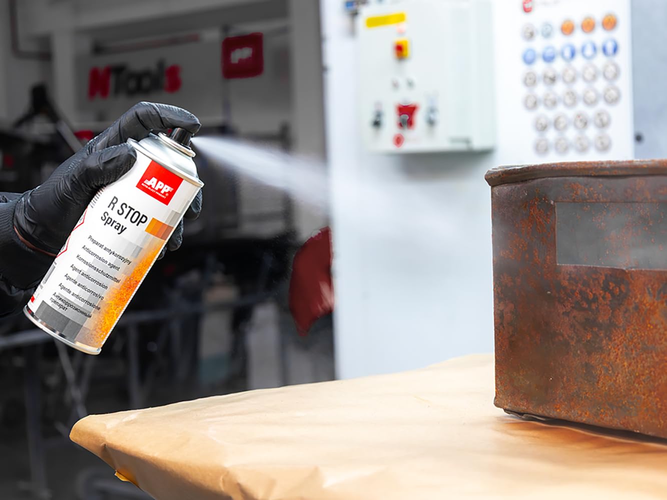 App R Stop Spray 400ml - Convertidor de Óxido y Antioxido para Metal | Anticorrosión para Ferro y Otros Metales | Tratamiento Anti Oxido para Auto, Moto y Carrocería | Fácil de Usar