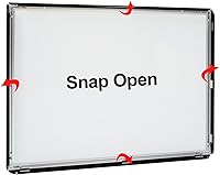 Vista 2 de Marco de aluminio para Póster, Negro