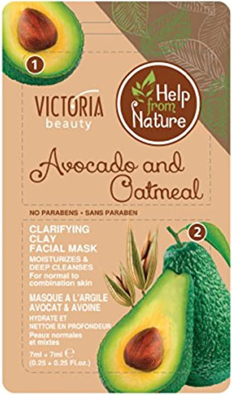 Clarifying clay mask avocado & oatmeal