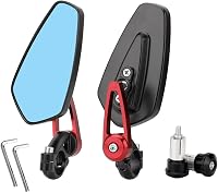 AULESSE Motorkerékpár Tükör 7/8 Hüvelyk 22 mm - Vakításmentes Visszapillantó Tükör Robogókhoz, ATV-hez, Z900, Z125, MT07, MT09 Modellekhez 1