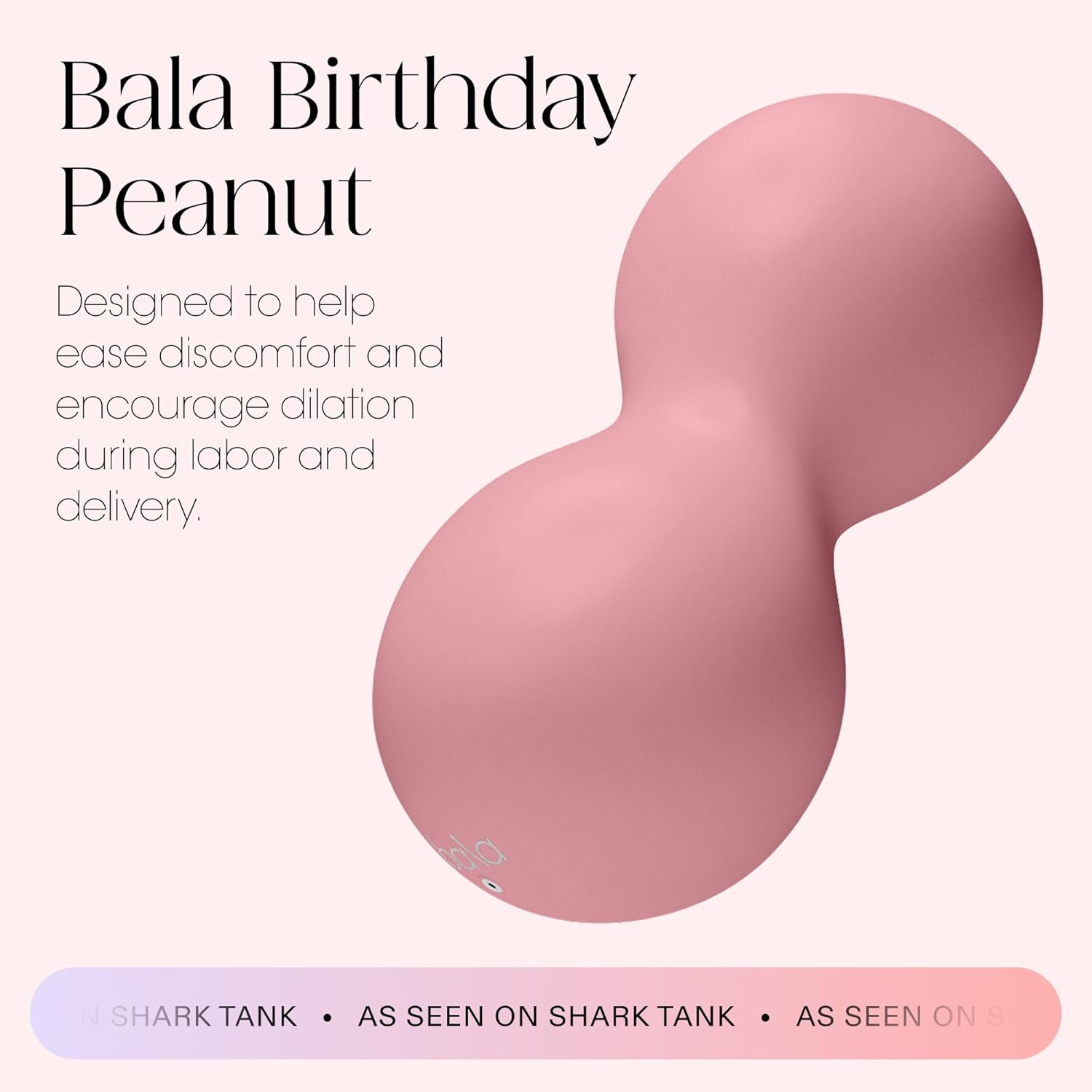 Bala Birthday Peanut, Hourglass Shaped Pregnancy Ball for Birthing & Labor - Womens Stability & Exercise Ball for Maternity Workouts, Physical Therapy, Pelvic Floor Exercise, Yoga & Pilates