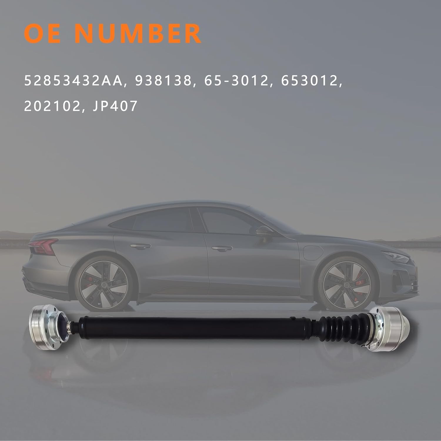 52853432AA Front Driveshaft Assembly Fit for Jeep Commander 2007-2010, for Jeep Grand Cherokee 2007-2010, Propeller Drive Shaft Replace# 938138 65-3012 653012