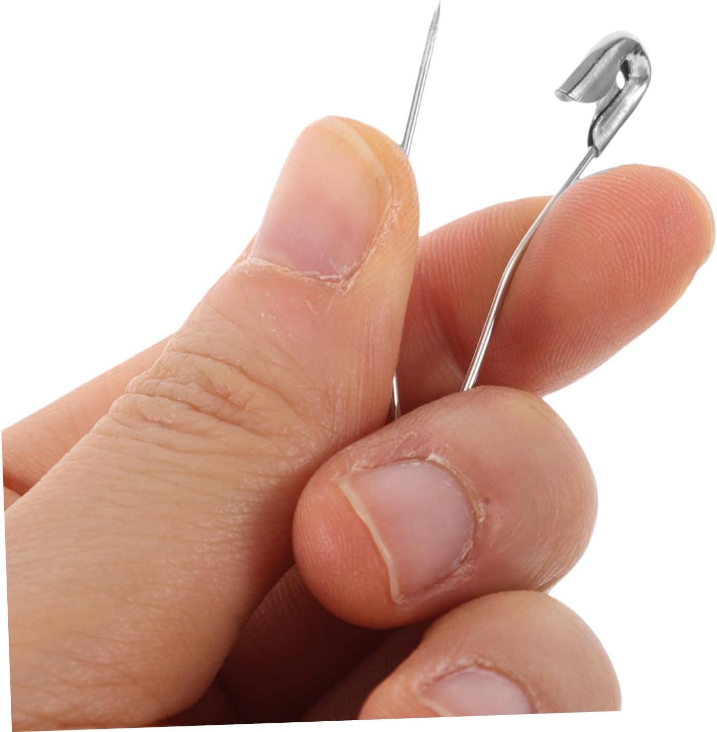Uonlytech 100pcs Curved Nickel Plated Quilt Basting Pins for Sewing and Quilting with Reliable Fixation and Enhanced Durability, 1.5 Inch Iron Pins for Studio-Grade Sewing Crafts and Fabric