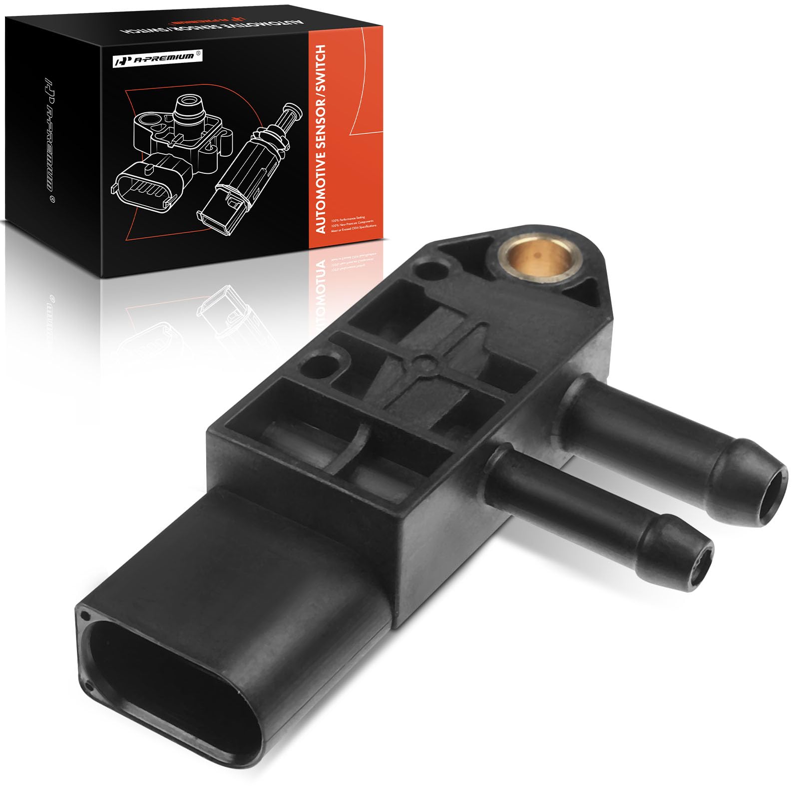A-Premium Exhaust Differential Pressure Sensor Compatible with Volkswagen Golf 2010-2013 Jetta 2009-picture-10