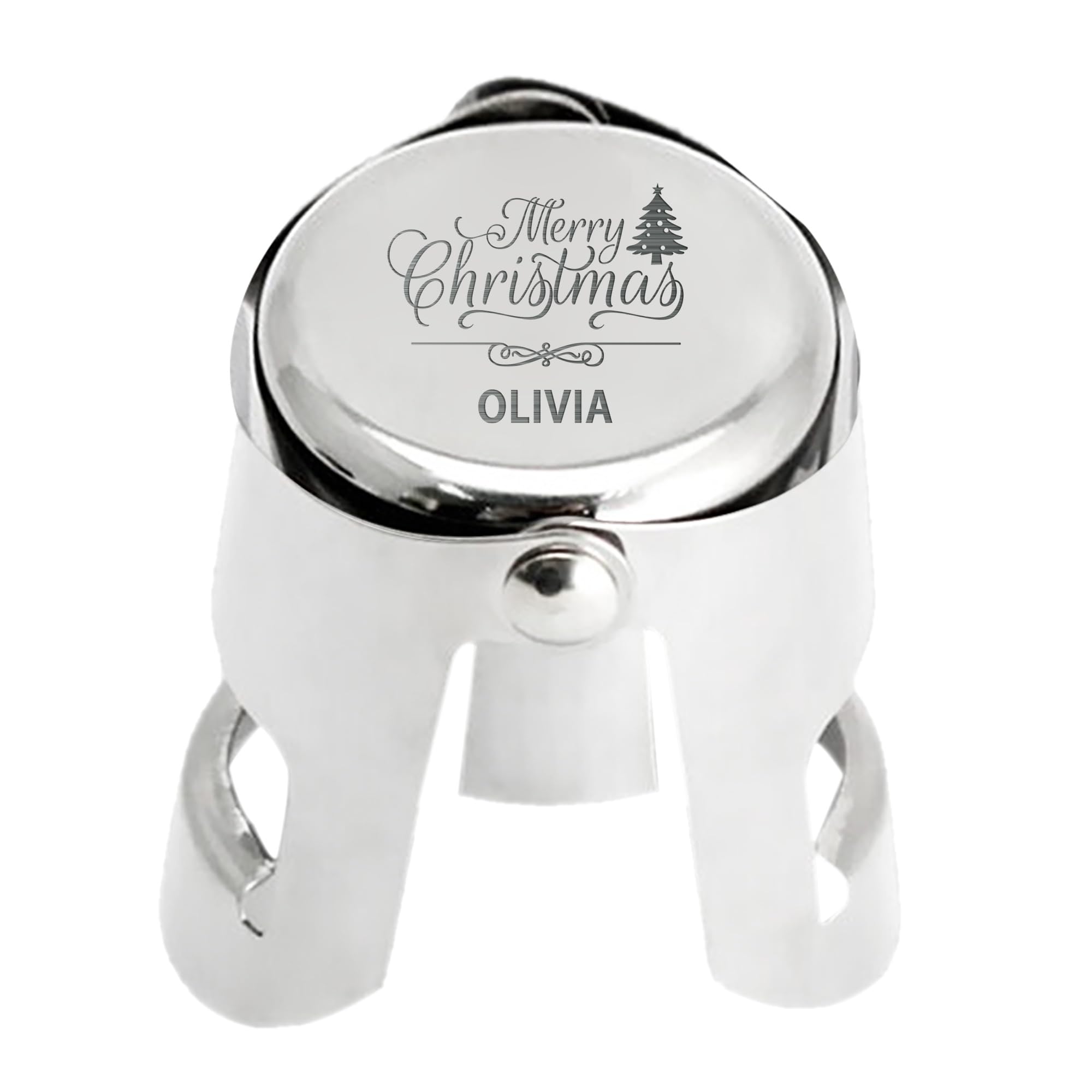 Personalised Wine Bottle Stoppers, Engraved Champagne Stoppers, Custom Prosecco Sparkling Wine Bottle Stopper, Wine Gifts for Women Men Christmas, Wedding, Birthday (Design 2)