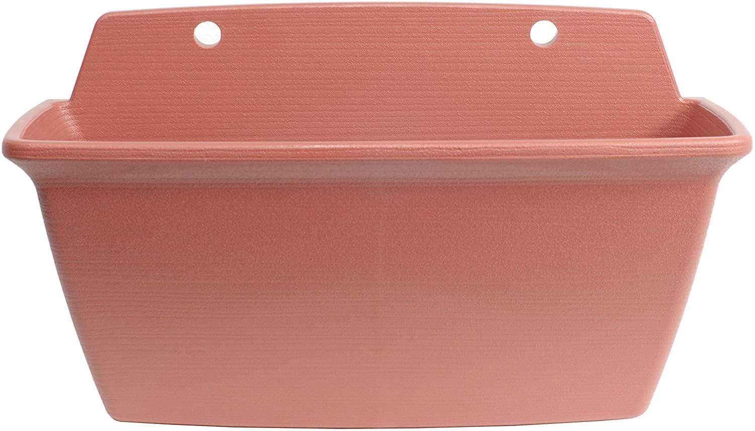 Iris Ohyama, Maceta, jardinera de pared con sistema de drenaje/reserva de agua, para la jardinería - Wall Planter350 - Marrón