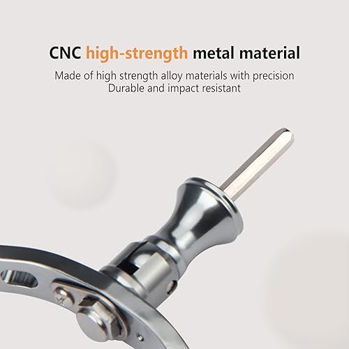 Miniatura 7 de Mango de carrete de pesca, mango de brazo oscilante para carrete de cebo de cebo de pesca, reemplazo de mango de carrete de pesca giratorio, brazo