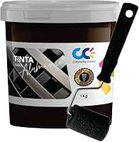 Tinta para Alumínio Grão Torrado 1kg Fosca Base Água Alta Cobertura Sem Primer Secagem Rápida para Portas Janelas e Esquadrias