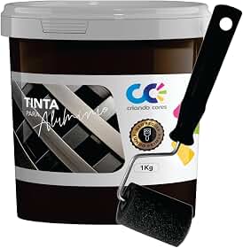 Tinta para Alumínio Grão Torrado 1kg Fosca Base Água Alta Cobertura Sem Primer Secagem Rápida para Portas Janelas e Esquadrias