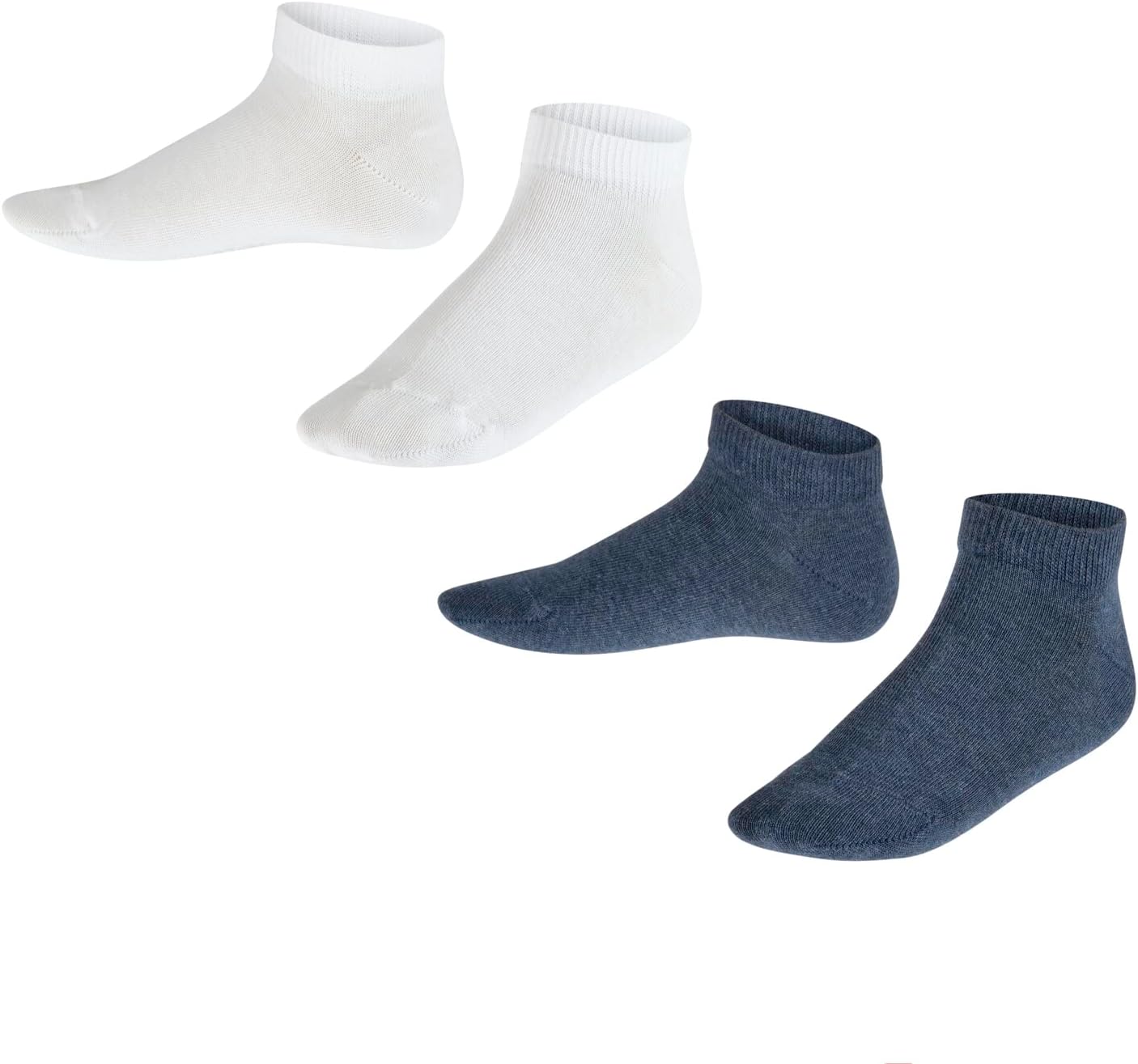 FALKE Happy Double Pack K Sn Cotton Short Plain Unisex Child Short Socks (2-Pack)