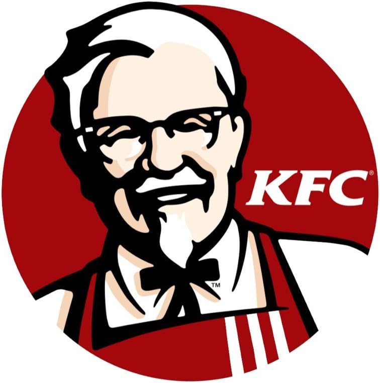 Creative Stickers Kfc Original 0425 Set Of Two (2x) , Laptop , Car , Truck , Size 4 inches on Longer Side