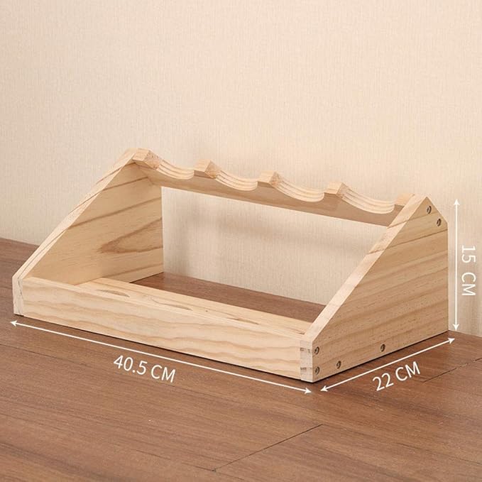 Soporte para botellas de vino de madera, capacidad para 4 botellas miniatura 2