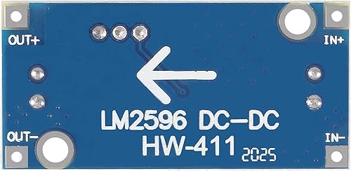 Miniatura 6 de Paquete de 10 convertidores LM2596 DC-DC, regulador de voltaje ajustable de 3-40 V a 1.5-35 V, fuente de alimentación de alta eficiencia, módulo