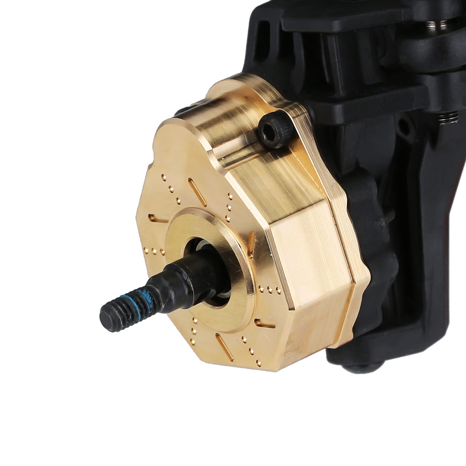 INJORA RC Contrapeso de Latón 6pcs Portal Drive Housing Steering para 1/10 RC Crawler Traxxas TRX-6