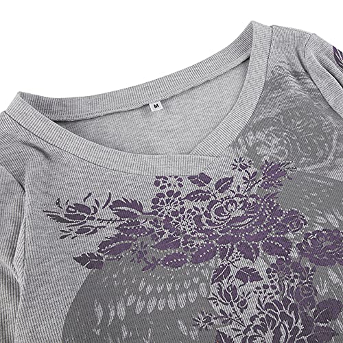 Image of Grunge Clothes for Women Y2K Tops Long Sleeve Fairy Grunge Aesthetic Shirts Teen Girls Vintage Graphic Tees Fall