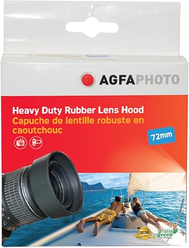 Miniatura 10 de AGFA Parasol de lente de goma resistente de 2.638 in