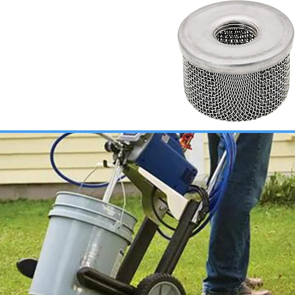 4 Pièces 181073 ou 181-073 Crépine D'Admission de Pompe, Filtre à Écran 1/2 Pouces NPT Filetage en Acier Inoxydable pour Pulvérisateur de Peinture Sans Air
