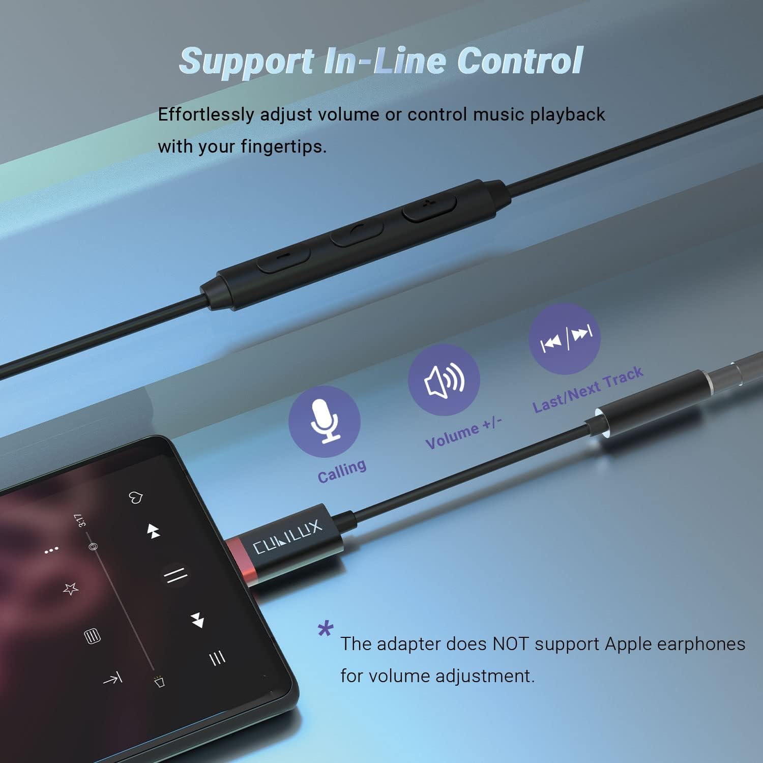 Cubilux USB C to 3.5mm Audio Adapter with 192KHz/24-bit DAC Compatible with iPhone 17/16/15 Pro Max, iPad Pro 13/12.9/11 iPad Air 13/5th/4th, Google Pixel 10/9/8, Type C to 3.5mm Earphone Aux Dongle