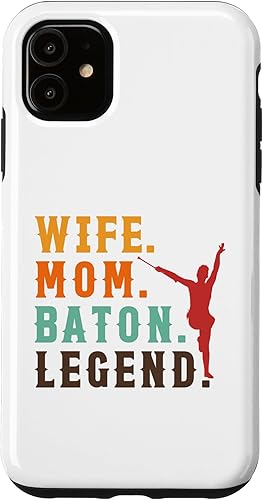 Miniatura 10 de iPhone 11 Pro Wife Mom Baton Legend Baton Twirling Twirler Majorettes Case