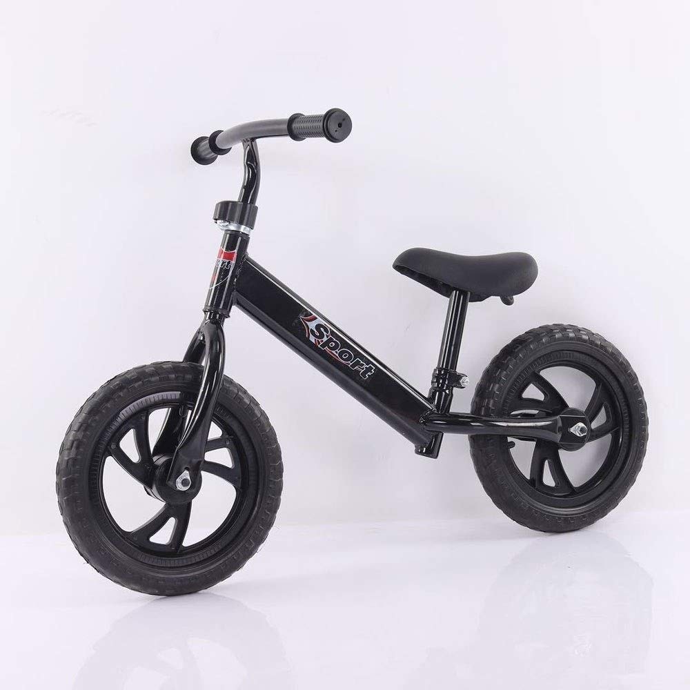 SSBH Baby Damping Sliding Car Child Toy Bike Inflatable Foaming Rubber Tire Scooter No Pedal Training Bicycle Work Out Toddler Portable Children's Car Child Balance Bike 2-8 Years Old 12 Inches Enviro