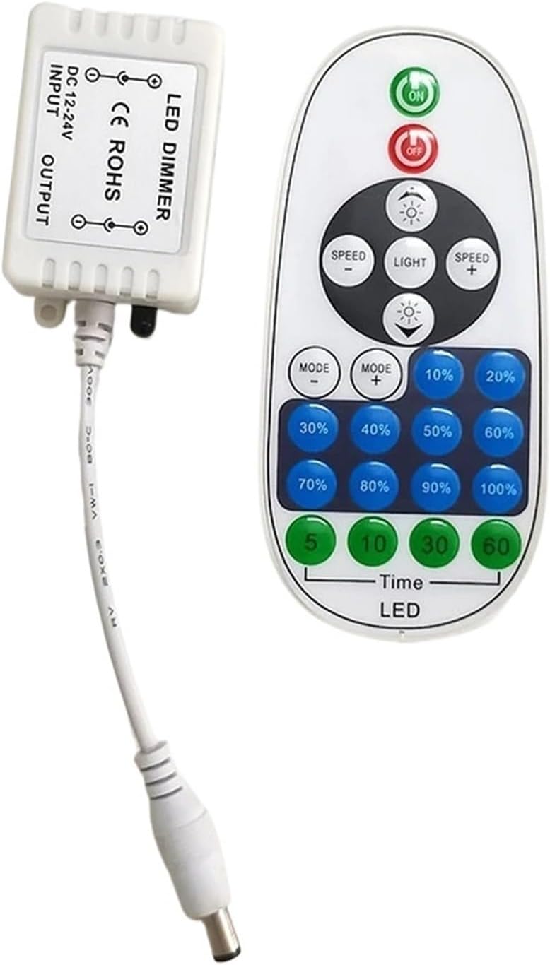 23-Key LED Single Color dimmer Controller Remote Control Timer Switch dimmer DC 12V 24V 6A for 5050 2835 Light Strip