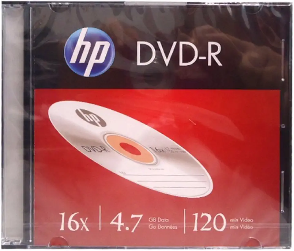 Dvd-R Hp Gravável Slim, Cis, 46.3021, Prata