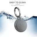 Moto Tag Case with Keychain,Waterproof Silicone Moto Tag Holders,Protective Accessories for GPS Item Finders Accessories,Anti-Scratch, Shockproof & Dustproof, Black *2+ Green*2 gallery image
