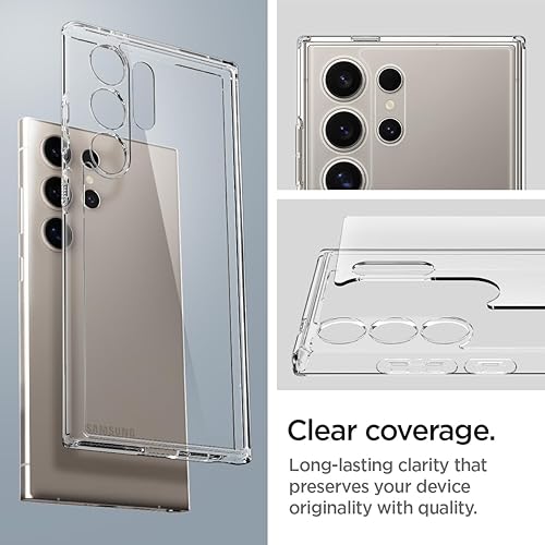 Miniatura 4 de Spigen Funda ultra híbrida diseñada para Galaxy S24 Ultra (2024), antiamarilleo protección de grado militar - Transparente