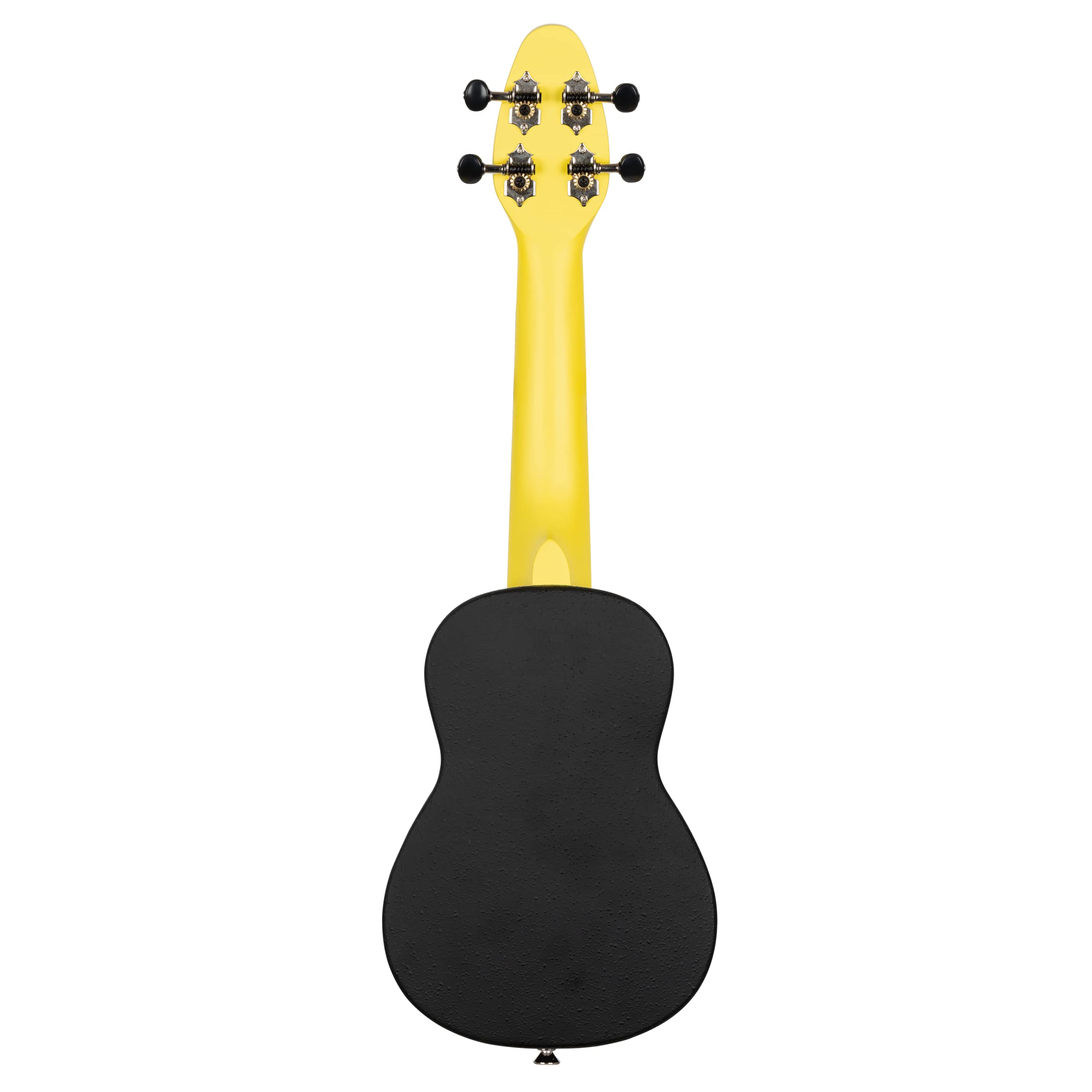 Ortega Guitars Sopran Ukulele Akustisch – Keiki K2 Series – Inklusive Zubehör – Agathis, ABS, Gelb (K2-LGR)