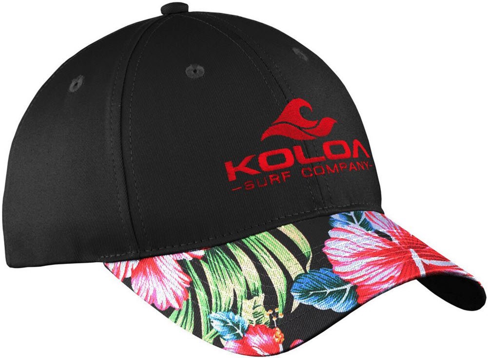 Koloa Surf 3" Wave Logo Old School Curved Bill Solid Snapback Hats