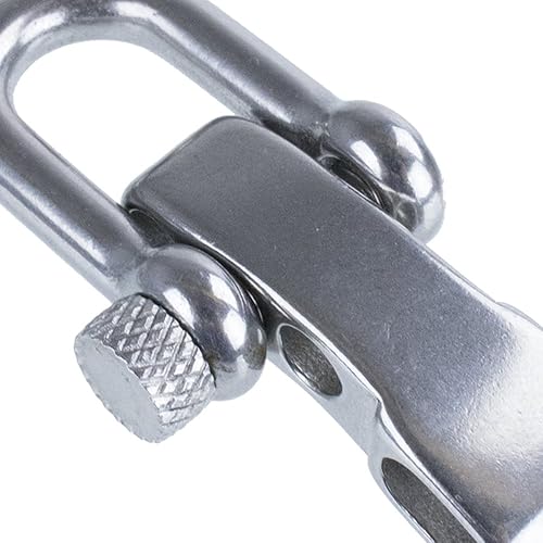 Miniatura 2 de Paracord Planet Grilletes B de acero inoxidable y aleación, grilletes en D, grilletes O y grilletes en U para pulseras de supervivencia de cuerda de