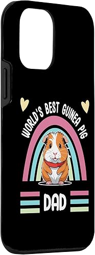 Miniatura 3 de iPhone 12 mini Adorable Guinea Pig Lover's "World's Best Guinea Pig Dad" Case
