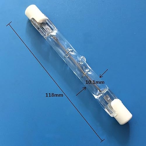 Miniatura 2 de CTKcom Bombillas halógenas tipo J T3 de 500 W y 4.7 pulgadas (paquete de 5) – 4.646 in de doble extremo 500 vatios 120 voltios T3 bombillas