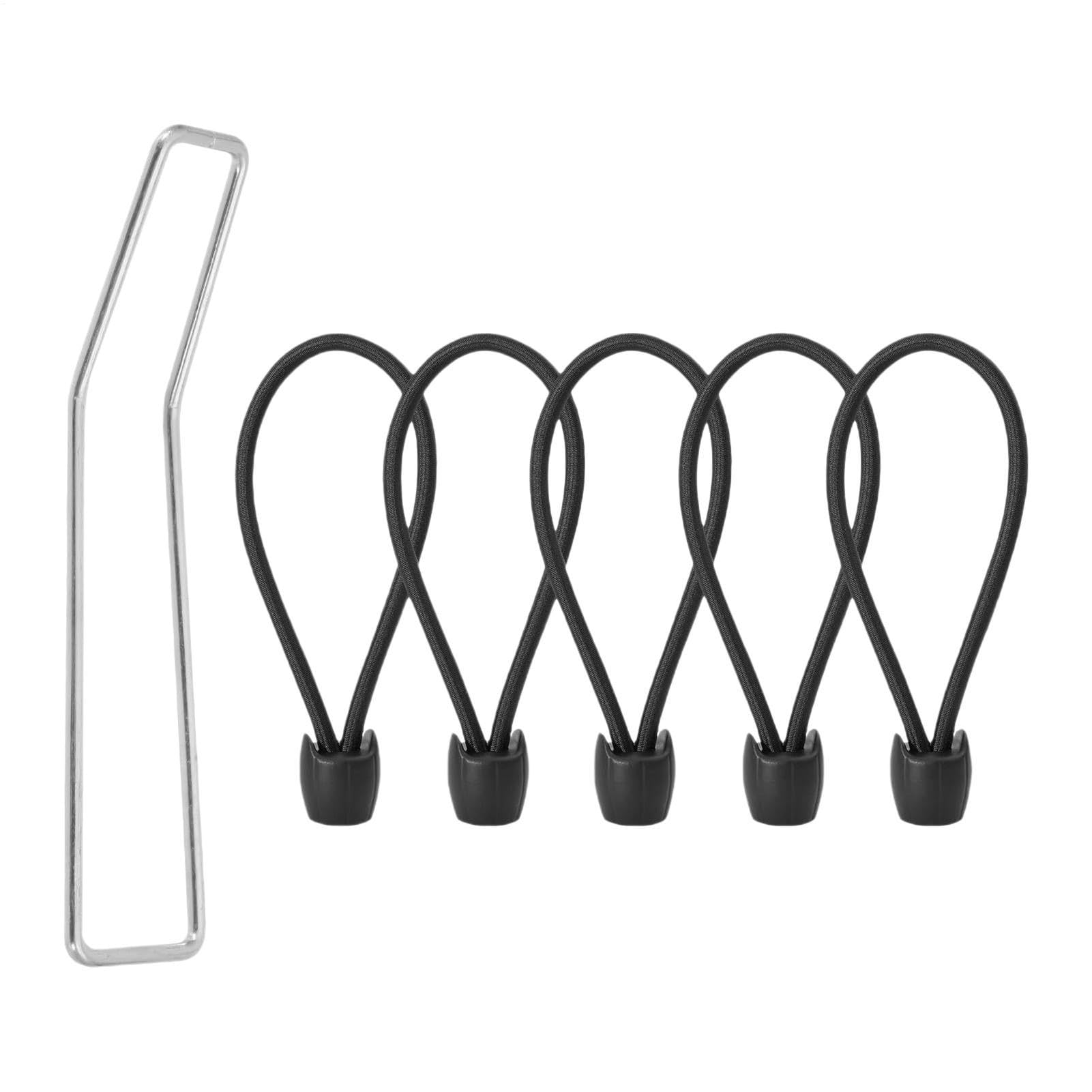Cuerda de red para trampolín de 8 mm y 5 unidades para fijación exterior