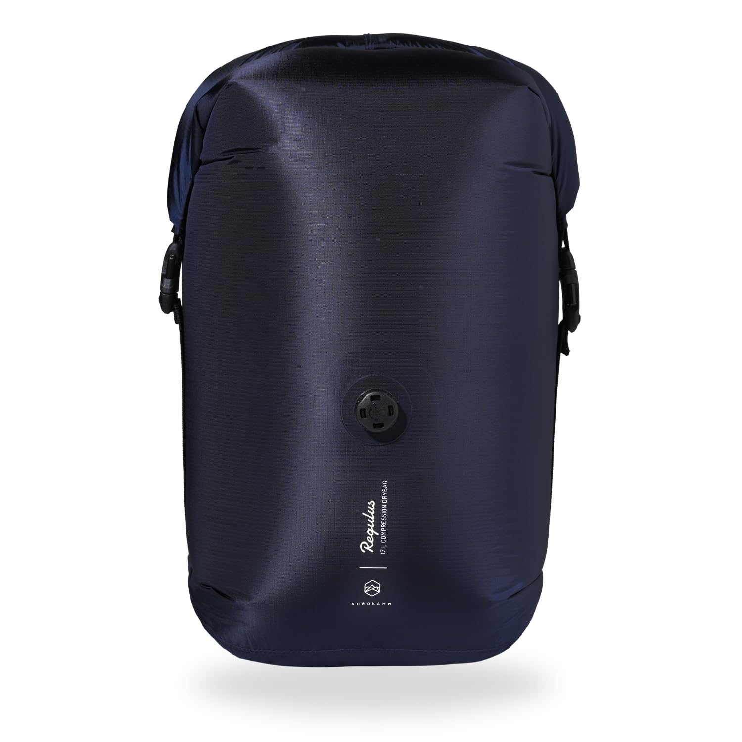 NORDKAMM® - 17L Kompressionssack für Schlafsack, ultraleichter Dry Bag mit Ventil, Vakuumbeutel, Drybag, Packsack wasserdicht, Schlafsack Hülle wasserdicht (17L - Blue - Navy Blazer)