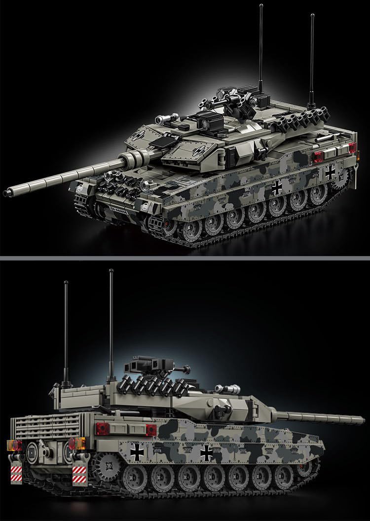 Técnica Leopard 2A7 Tanque Bloques de Construcción, 1009 Piezas Militar Tanque Alemán Juguete Constructivo Juguetes de Construcción de Tanques WW2 Ejército Bloques de Construcción de Tanque