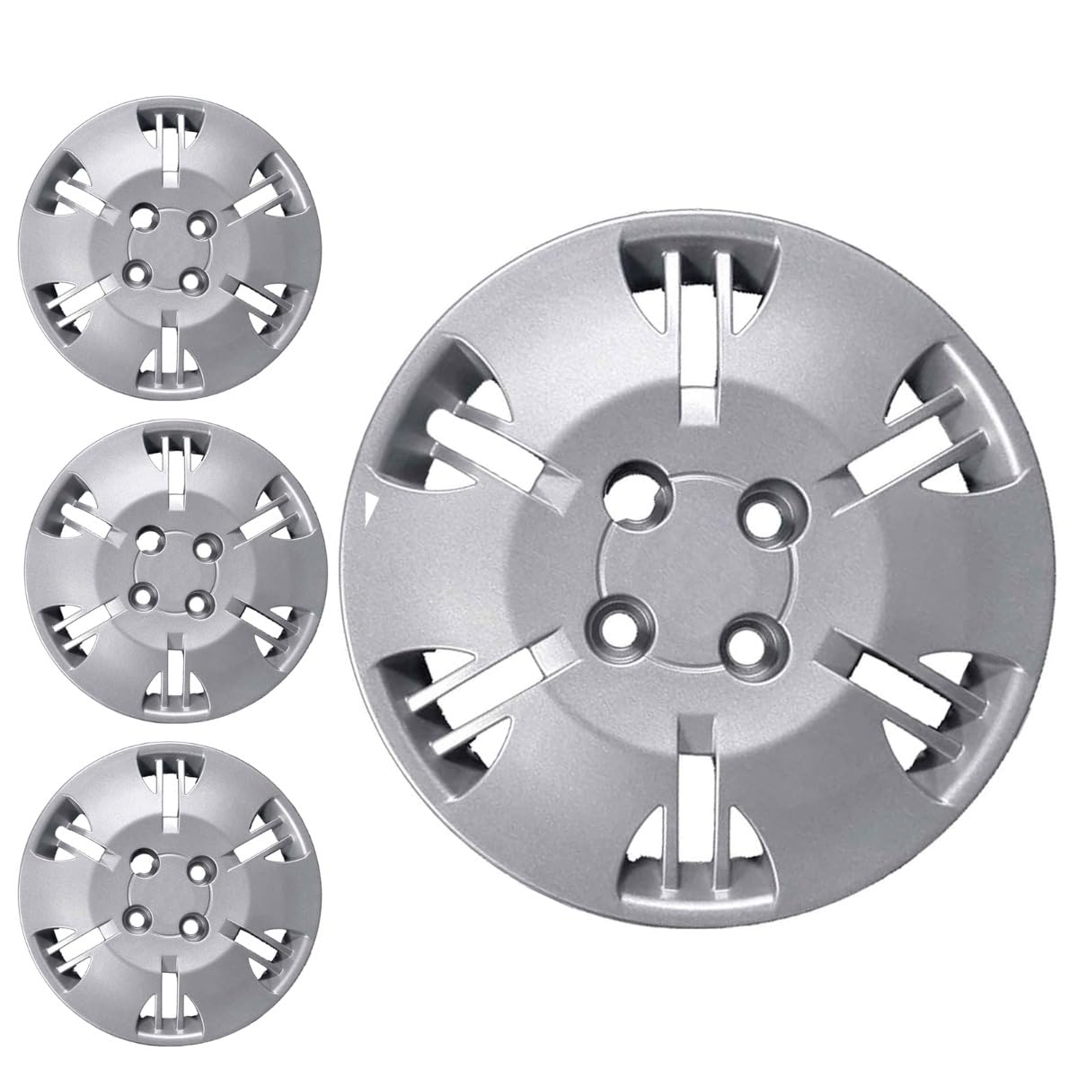 SERIE 4 BORCHIE - 4 COPRICERCHI COPPE RUOTA 13 PER FIAT PANDA DAL 2003->