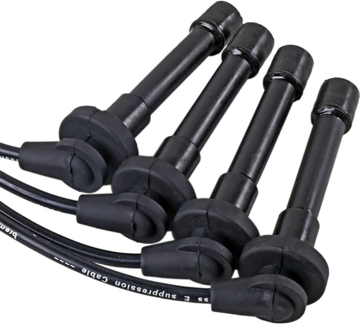 Ignition Spark Plug Wires 7mm 5PC Set for 1991-1999 Nissan Sentra for 1995-1998 200SX for 1991-1993 NX L4 1.6L