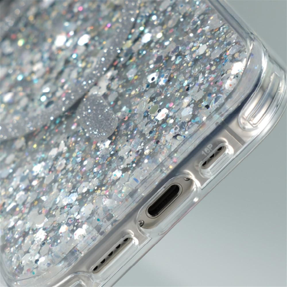 Modny brokatowy gradientowy futerał na telefon do iPhone'a 16 Pro 15pro max 15 14 13 12 ładowanie bezprzewodowe wstrząsoodporny twardy pokrowiec z tyłu, fioletowy, do iPhone'a 16 Pro